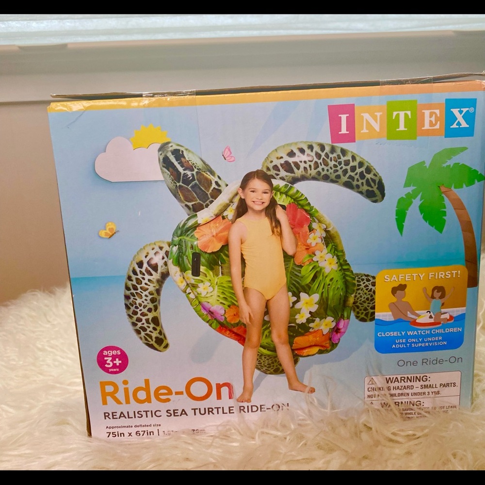 Sea Turtle, Ride-On, Large Pool Toy, New in Box - Picture 6 of 6
